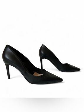 Marc Ellis Classic Black Pointed Toe Pumps size EU 39 US 8.5